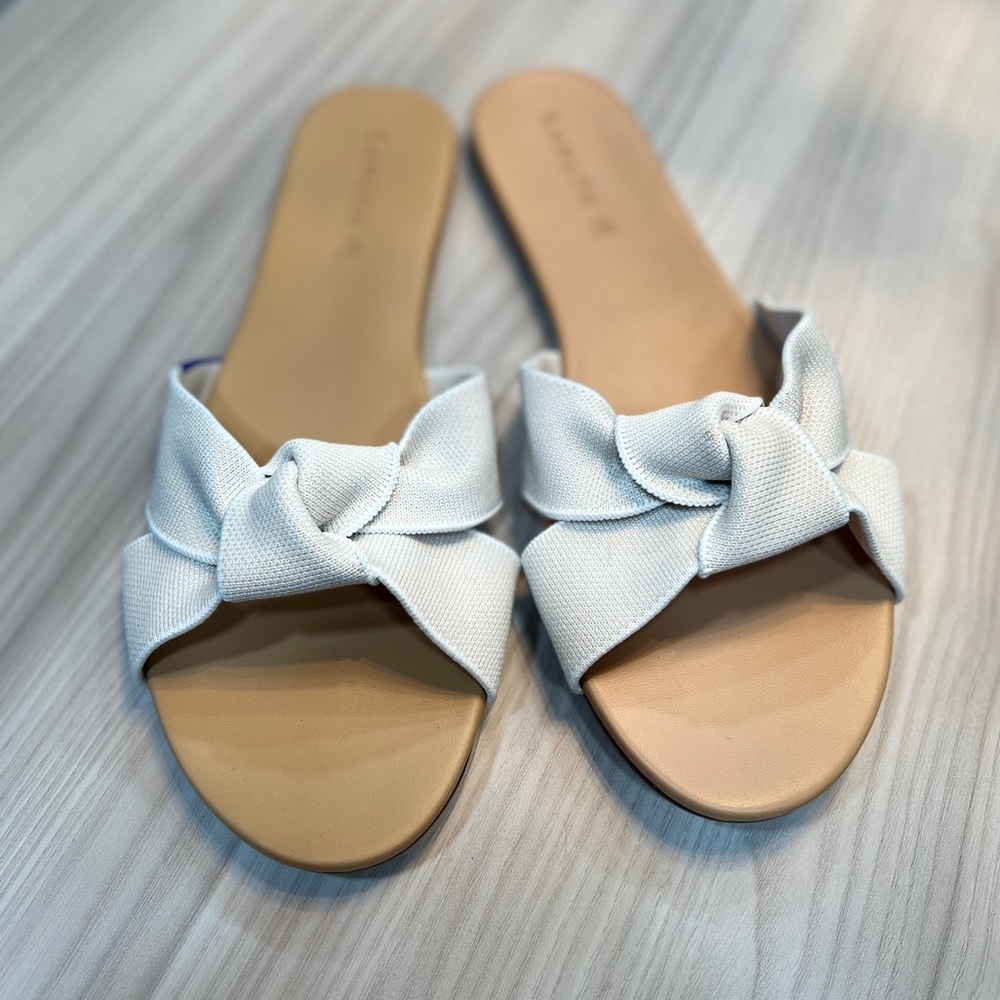Rothy's Women's Knot Sandal White Sand, Brand New! Rare, NLA size 10.5